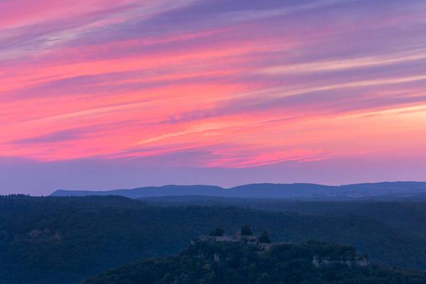 Burgen und andere Gebäude auf der Alb