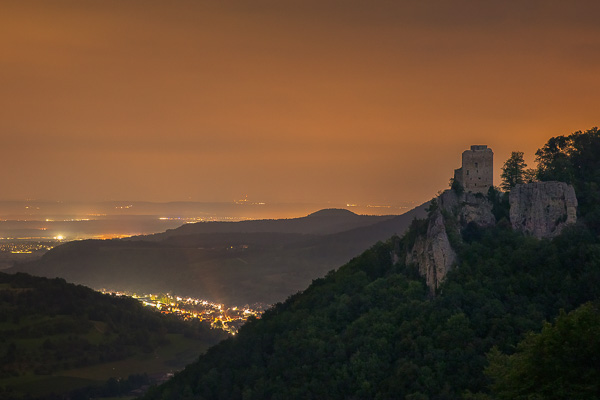 Burgen und andere Gebäude auf der Alb